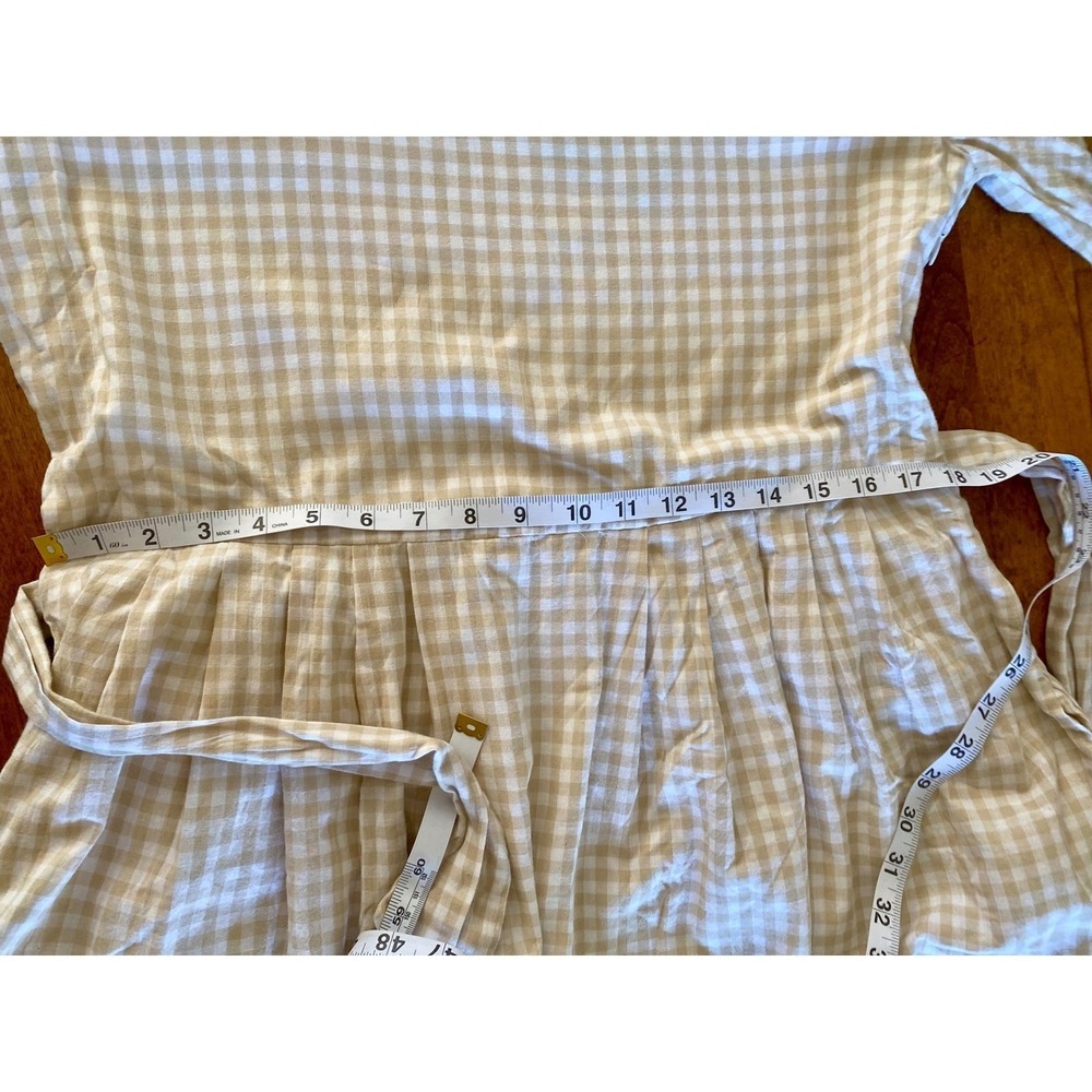 NEW JessaKae Women's Gingham Dress Long Sleeve Midi Cottagecore Prairie Large - Picture 13 of 15